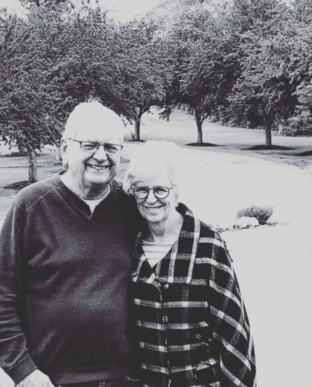 Kathleen A. Stothers-Holmes with her husband, Martin Joseph Holmes.